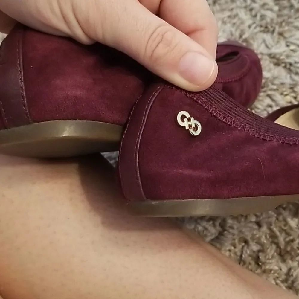 Cole Haan maroon suede flats size 6.5 - Picture 4 of 7